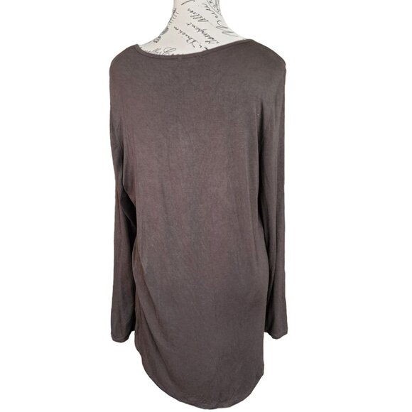 Tribal Women's Olive Green Laser Cut Blouse Size L - Picture 2 of 11